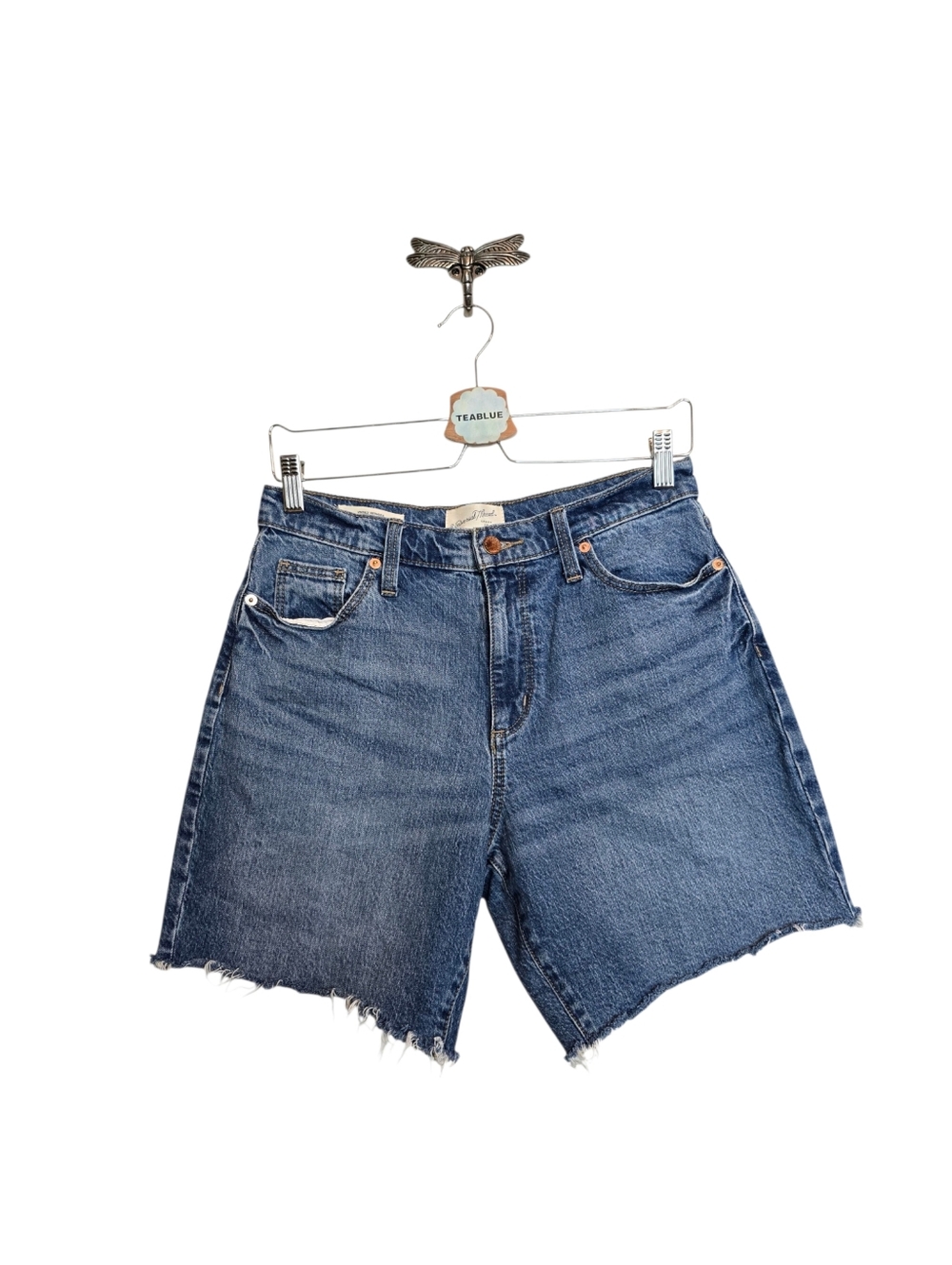 Universal Thread High-Rise Vintage Bermuda Jean Shorts Size 28R Modest
